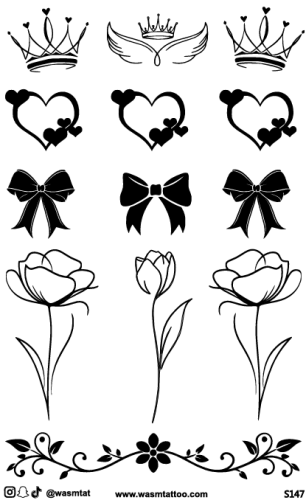 تاتو وسم الأعشاب المؤقت (S147)