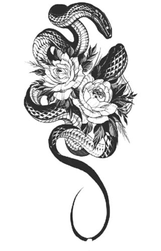 تاتو وسم الأعشاب المؤقت (411)