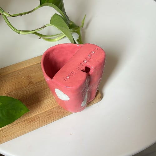 Heart matcha mug