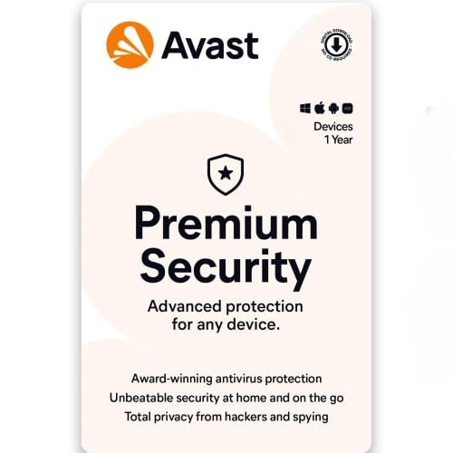 برنامج حماية Avast Premium Security (1 Device, 1 Y...