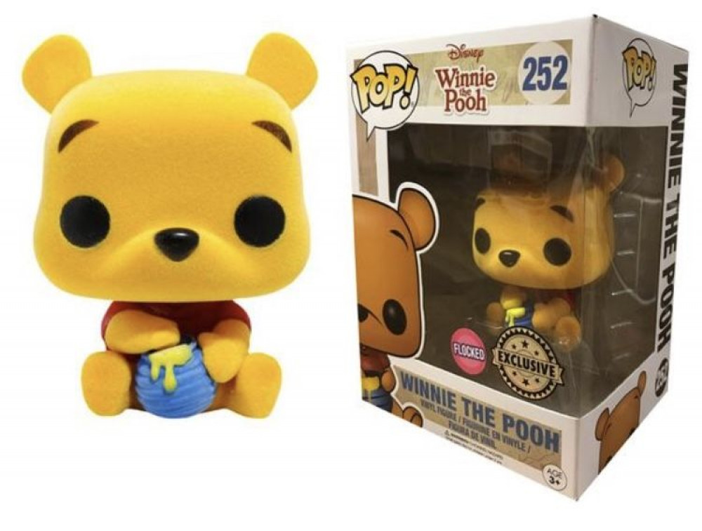 winnie the pooh flocked funko pop