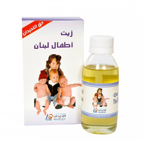 زيت اطفال لبنان لتنعيم الشعر وكثافتة 125 مل تقريبا
