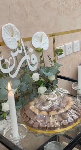 عدد استند اكريلك للمواليد واحد حق الحلا والثاني تغ...