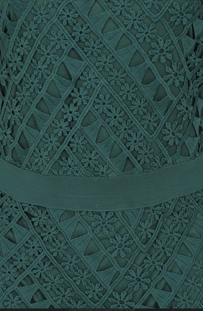 forest green colour dress Viviana Cocktail Dress main image 1