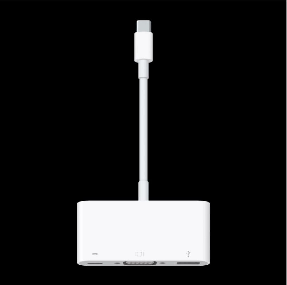 ابل سي -‎‎أدابتر يو اس بي USB‎-‎C الى VGA‎/‎USB-C/USB وصلة اخراج الفيديو