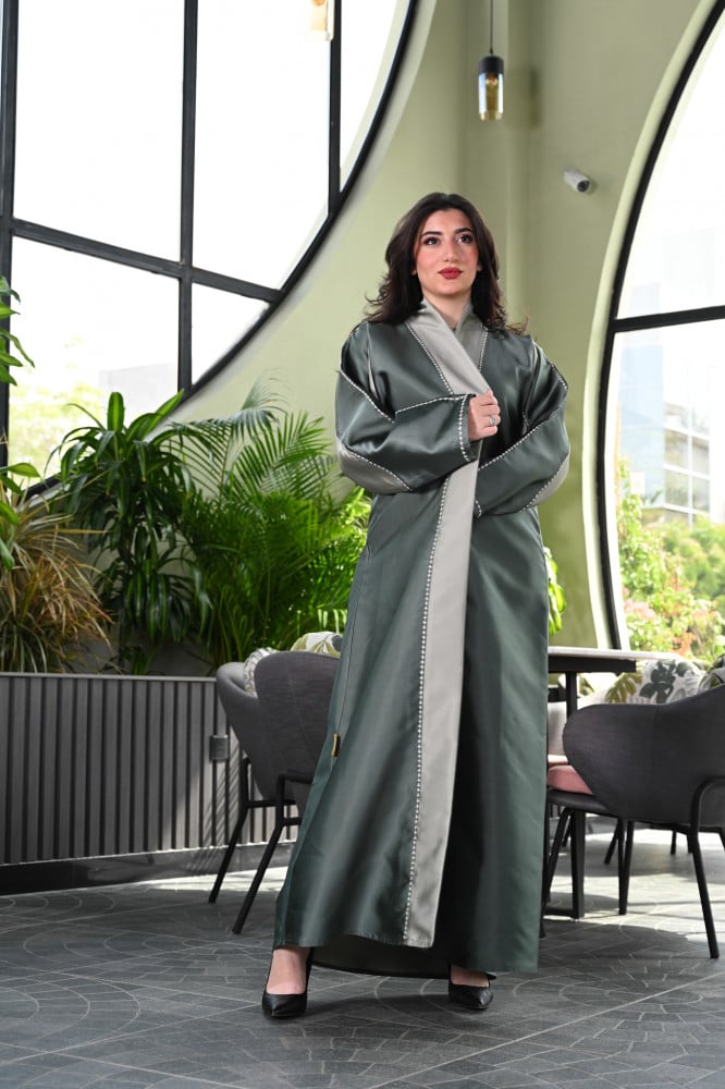 Abaya with Hilara Scarf 2 wrap - Nawaem Abaya