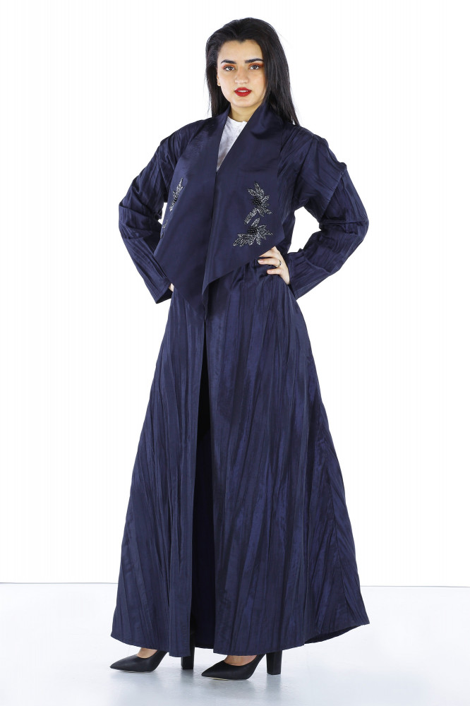 Thara Navy Abaya 4637-1311 - Nawaem Abaya