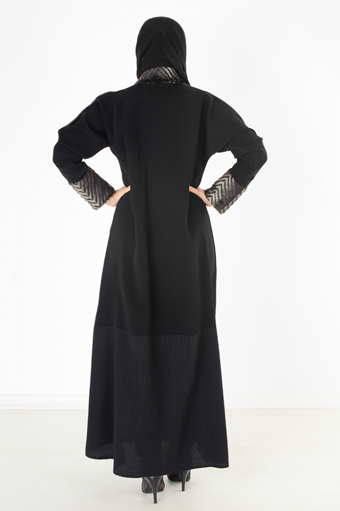 Abaya with Hilara Scarf 2 wrap - Nawaem Abaya