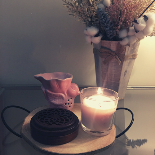 صينيه دائريه خشب صغيره