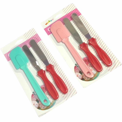 طقم سباتولا / اسباتولا كيك / ادوات دهن ( مجموعه مؤلفه من 3 قطع )