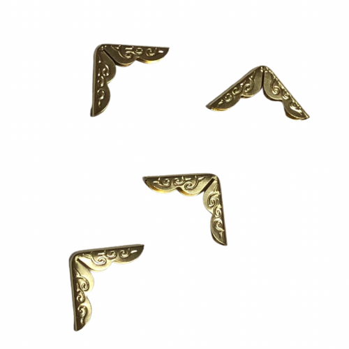 حواف تغليف المنيوم لون ذهبي للمصاحف والكتب واطراف الصناديق واعمال الريزن( 24 حبه)