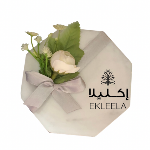 توزيعات قاعده رخاميه مزينه بورد ملون  ( 12 حبه بورد ملون )