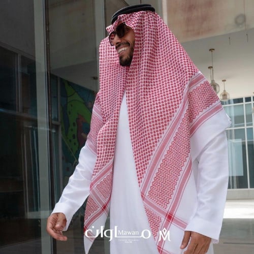 شماغ ماوان - انجليزي قطن 100%