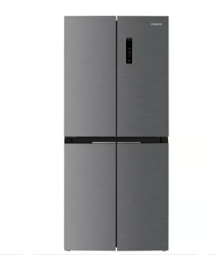 ثلاجة اربع أبواب هيتاشي  16.4 قدم     فضى  صنع في تايلند HR4N7522DSXSA