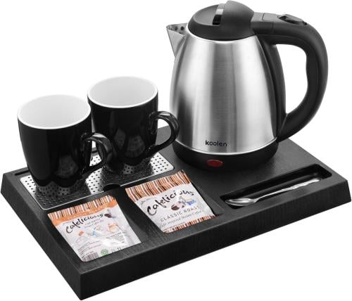 غلاية ماء كولين طقم تقديم  ستيل مع 2 كاسه سيراميك 2 كوب    صنع في الصين 800102049