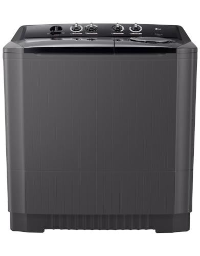 غسالة ملابس ال جي  14 كيلو حوضين أسود  صنع في تايلند WTT1410OM1