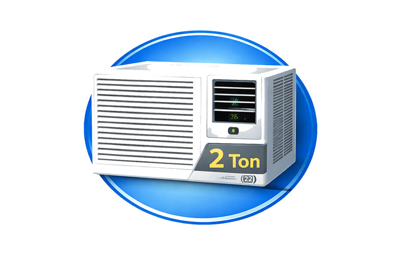 مكيف شباك مقاس 2 طن (24 )