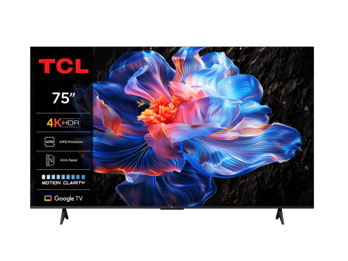 TCL 75 Inch 4K LED TV Google TV 4K HDR 60Hz Made in China 75P6k