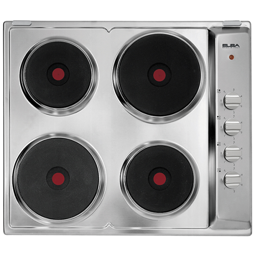 موقد كهرباء البا بيلت ان 60 سم  سطح 4 عين كهرباء  ( 4 عين نقطة حمراء سريعه الاشعال)  صنع في ايطاليا AS ES60-046 X