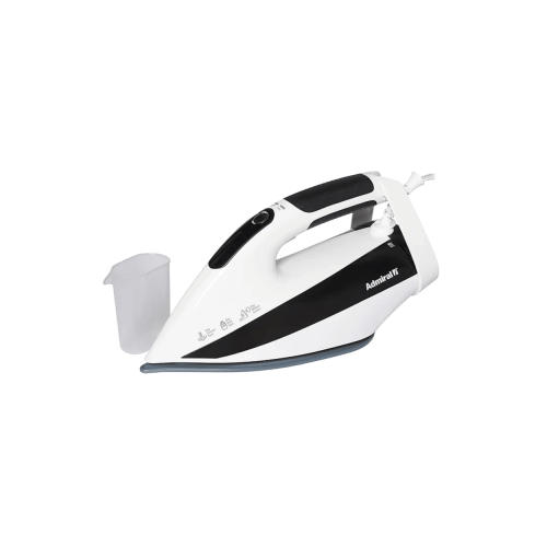 كاوية ملابس ادميرال  330 مل  بخار بقدرة 2800 واط خزان  تحكم بدرجة الحرارة لون أبيض وأسود  صنع في الصين ADSI2800R1