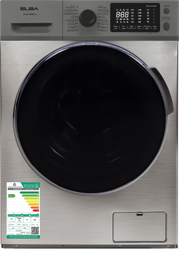 غسالة ملابس البا  10 كيلو تعبئة أمامية غساله ملابس البا -7 كيلو تنشيف 100%  - ستيل كامل   صنع في الصين ELBA16960SS