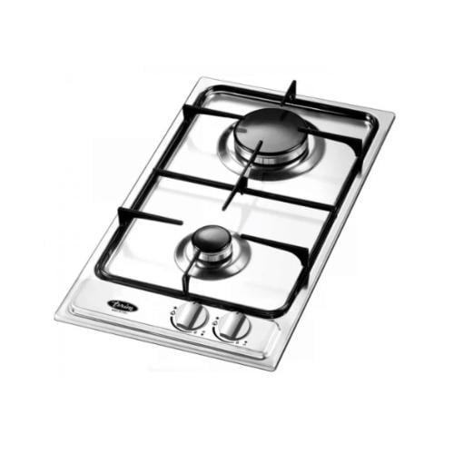 موقد كهرباء تيرم - 28.8 سم بيلت ان سطح تيرم 28.8 سم 2عين غاز استيل إيطالي-TRMBH30DOMG - صنع في ايطاليا TRMBH30DOMG