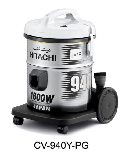 Hitachi 15L Gray 1600W Barrel Vacuum Cleaner Made in Thailand CV-940YPG