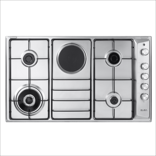 موقد غاز البا بيلت ان 90 سم سطح 4 عيون غاز + 1 عين كهرباء  صنع في إيطاليا ASEN90-410XD