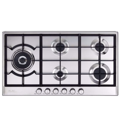 موقد غاز البا بيلت ان 90 سم  سطح البا اليو 5ع غاز عين دبل يسار هيفي د  صنع في ايطاليا ASELIOEN95-565