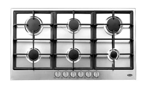 موقد غاز تيرم  90.9 سم   6 عيون   استيل زهر   صنع في ايطاليا TRMBHGG90G6BCI