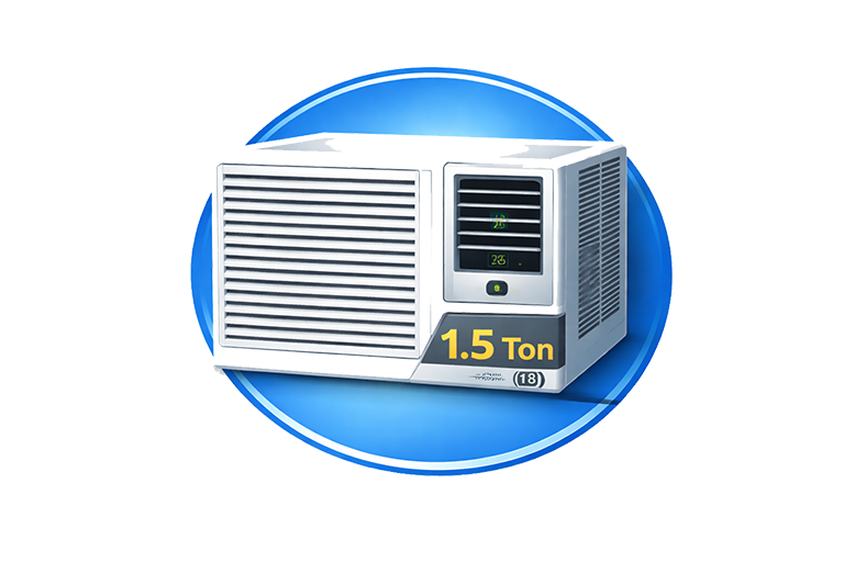 مكيف شباك مقاس 1.5 طن ( 18 )