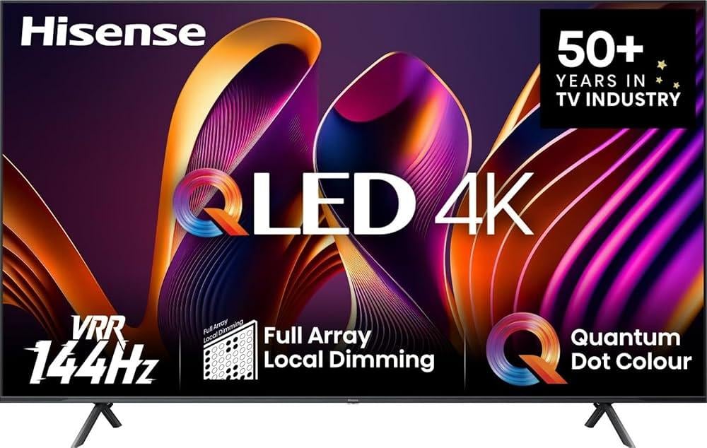 Hisense 75-inch 4K UHD QLED TV, 144Hz, Made in China, 75Q72Q | Air