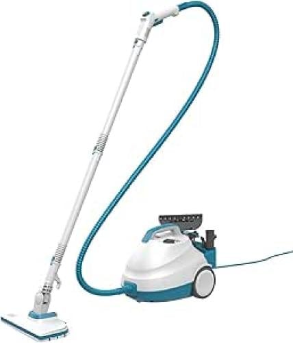 Black & Decker Compact Steam Cleaner with 8 Attachments, 2000 Watts, 4 Bar, White/Blue - BHSMP2008-GB