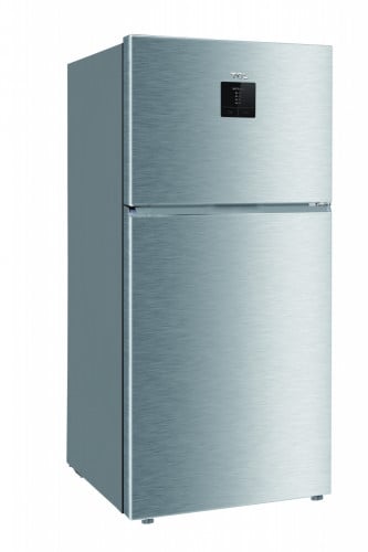 ثلاجة مع فريزر علوي تي سي ال - 538 لتر  فضي انفرتير صنع في الصين TRF-545WEXPU