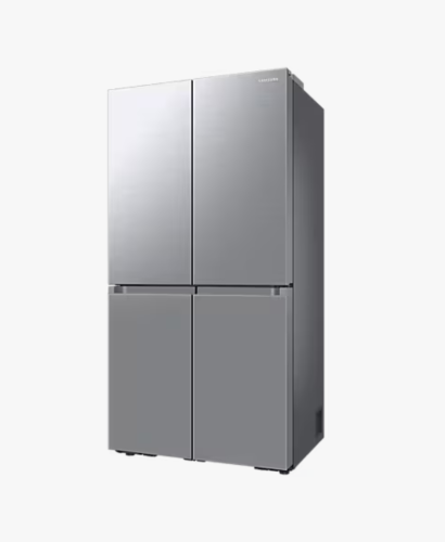 سامسونج ثلاجة 4 ابواب  26.7 قدم 757 لتر  تدعم الذكاء الإصطناعي والتحكم الذكي  تبريد ثلاثي  فضي RF71DG90BESL