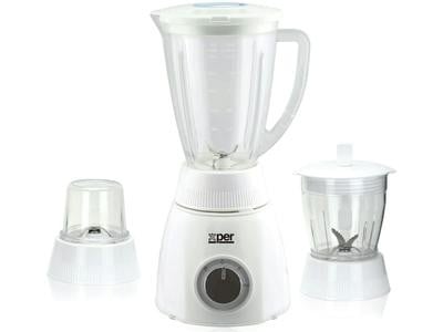 خلاط مطحنة اكسبير - 400 واط  خلاط اكسبير400واط 1.6لتر مع قطاعة ومطحنة أبيض-XPTB-200PW - صنع في الصين XPTB-200PW