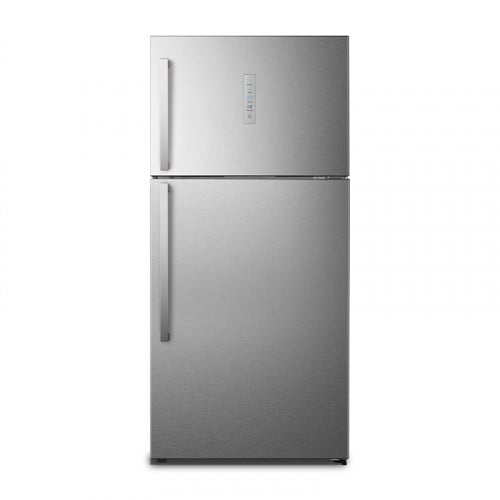 Hisense Top Freezer Refrigerator with Top Freezer Energy Efficiency Net Capacity 508 Liters 17.9 Cu. Ft. Stainless Steel Inverter Made in China RT66W2NLI