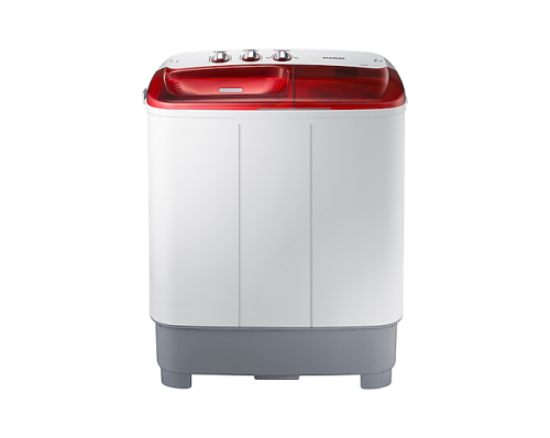 غسالة ملابس سامسونج - 6.5 كيلو حوضين رمادي - صنع في الصين WT65H2500HP/YL