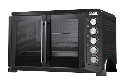 XPTO100L-24 Electric Oven - 2800W 100 XPTO100L-24 Electric Oven - 2800W 100L Fan Double Door Black - XPTO100L-24 Electric Made in China