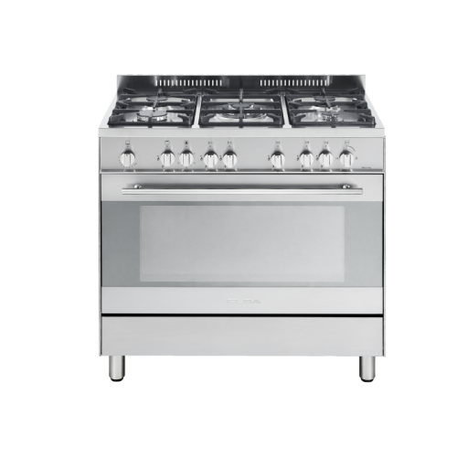 طباخ قائم البا  90 سم  فرن البا 5 عيون غاز / صمام كامل / اشعال /هفي ديوتي /بدون قزاز  - شوايه غاز صنع في ايطاليا PX 96-999 LX 50MB