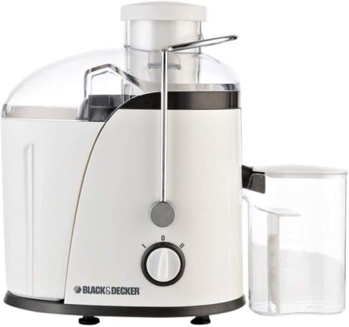 Black & Decker 400W Wide Mouth Juice Extractor, White, JE400-B5