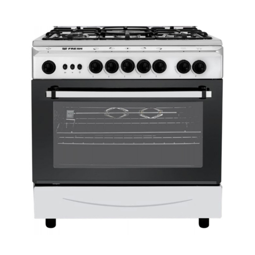 طباخ قائم فرش - 55*80 سم 5 عيون غاز أمان كامل غاز صنع في مصر FSC8055