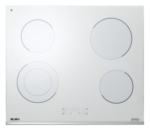 موقد البا بيلت ان 60 سم سيراميك سطح البا  4 عين لمس ابيض - جديد  صنع في ايطاليا ASEVC604XFWW
