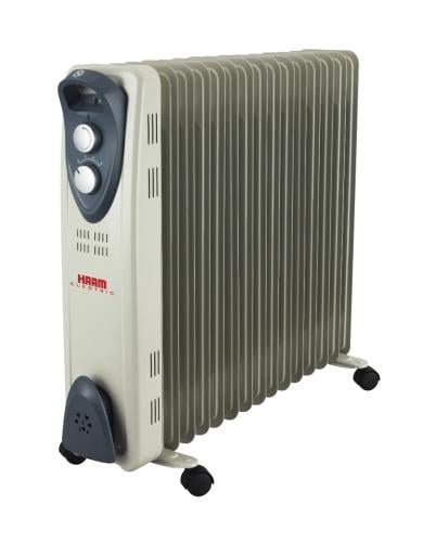 دفاية زيت هام - 15 ريشة  دفاية هام صيني 15 ريشة 2500 واط-HA25WA-15F - صنع في الصين HA25WA-15F