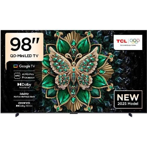 تلفزيون ال أي دي تي سي ال  98 بوصة M L 144HZ  QD-Mini/144 هرتز/تعتيم محلي مُحسّن/إضاءة مُحسّنة/أنحف  صنع في الصين 98C6k
