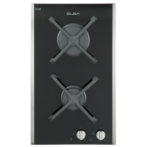 موقد غاز البا بيلت ان 30 سم سيراميك سطح 2 عين غاز سراميك  صنع في ايطاليا AS E36-200BK