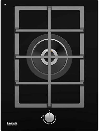 موقد بيلت ان بوماتيك   سم غاز موقد غاز مدمج على الزجاج بموقد واحد من باوماتيك مقاس 38 سم  مزود بوحدة تحكم أمامية من طراز HP من فراباوماتيك  صنع في  BMEH381G