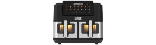 قلاية هوائية اكسبير  10 لتر  قلاية هوائية درجين نافذةمراقبة2600واط10لتر  صنع في الصين XPAF-5517DTW