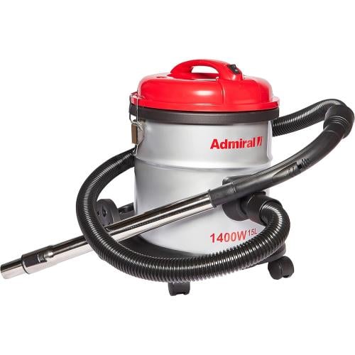 مكنسة برميل ادميرال  15 لتر  قدرة 1400 واط فلتر مضاد للبكتيريا سعة غبار كبيرة.  صنع في الصين ADVD1514AC