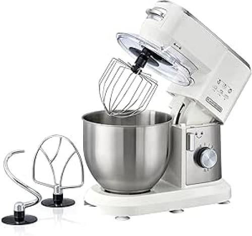 Black & Decker Multi-Purpose Kitchen Machine, 1000 Watts, 6 Liters, 10 Speeds, White - MKM100-B5, from Black & Decker